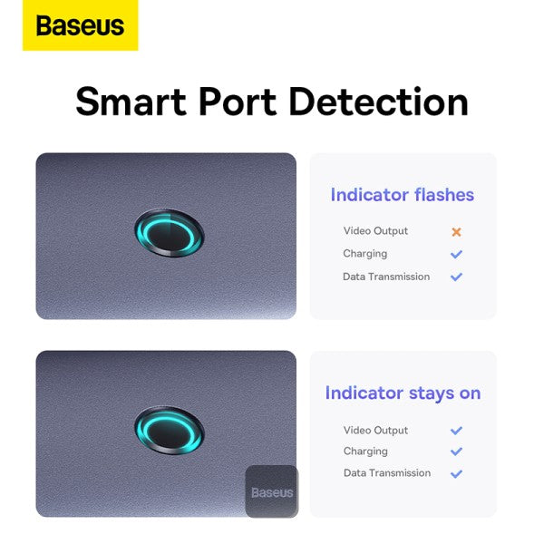Baseus UltraJoy 7-Port HUB Docking Station – Space Grey