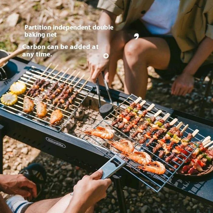 Naturehike (Moyan) Multi-functional Vertical Barbecue Grill - Black (110*29*73)