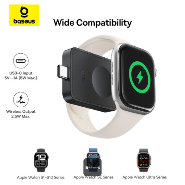 Baseus MagPro Magnetic Wireless Charger for E-Watch 2.5W – Black