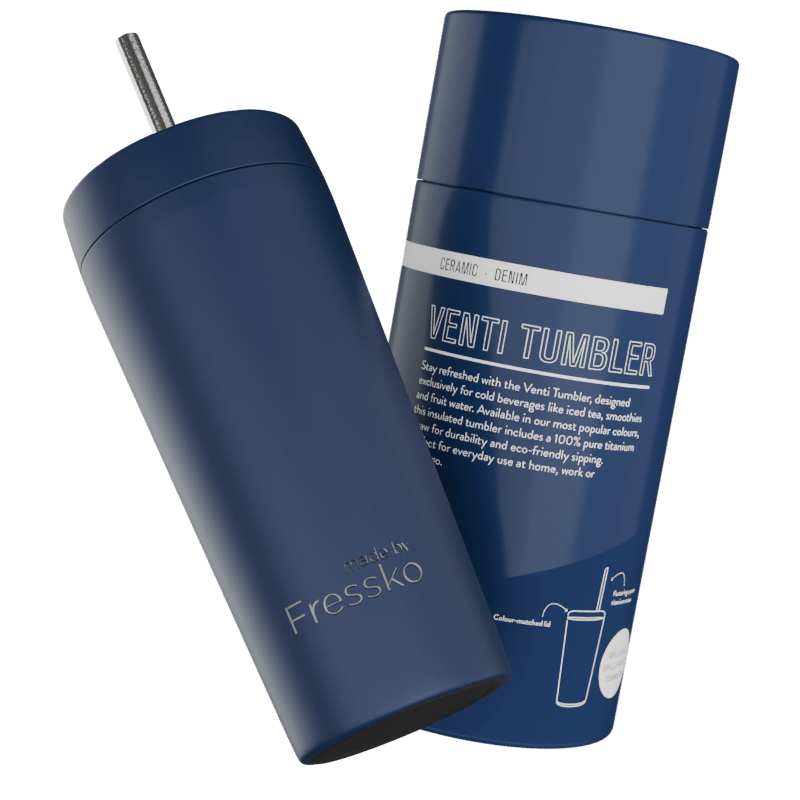 Fressko Venti Tumbler 600ml / 20oz - Ceramic - Denim