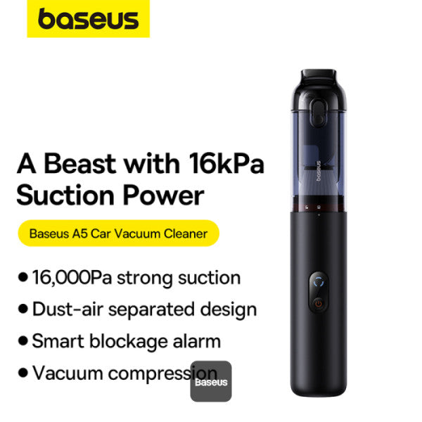 Baseus A5 Car Vacuum Cleaner 16000Pa – Black