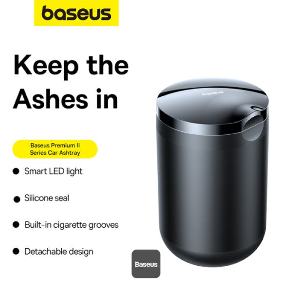 Baseus Premium 2 Car Ashtray – Black