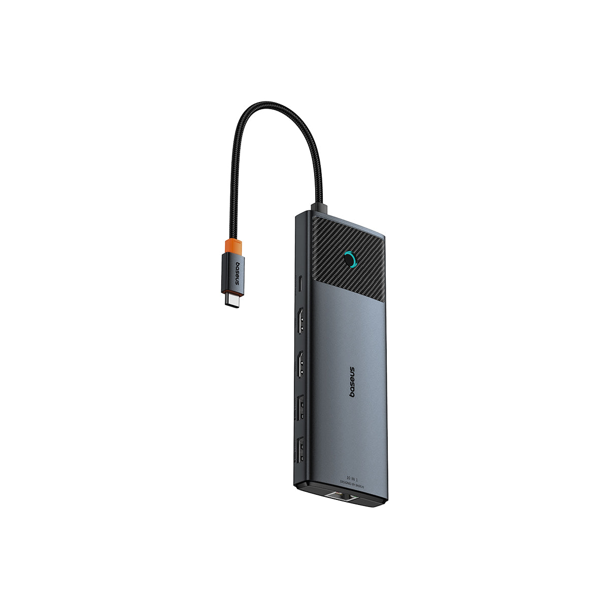 Baseus Metal Gleam II 10-in-1 USB HUB Dual Display - Cosmic Black
