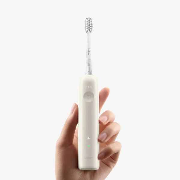 Wave Tooth Brush (ABS Plastic)with high-frequency vibrations of up to 66,000 times per minute with an ultra-wide 60° oscillating motion. IOS and Android Support