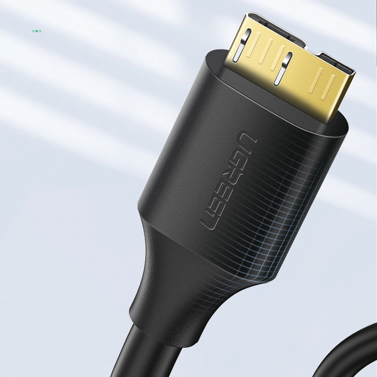 UGREEN كابل USB 3.0 من نوع A إلى Micro USB 3.0 طول 0.5 متر أسود - US130