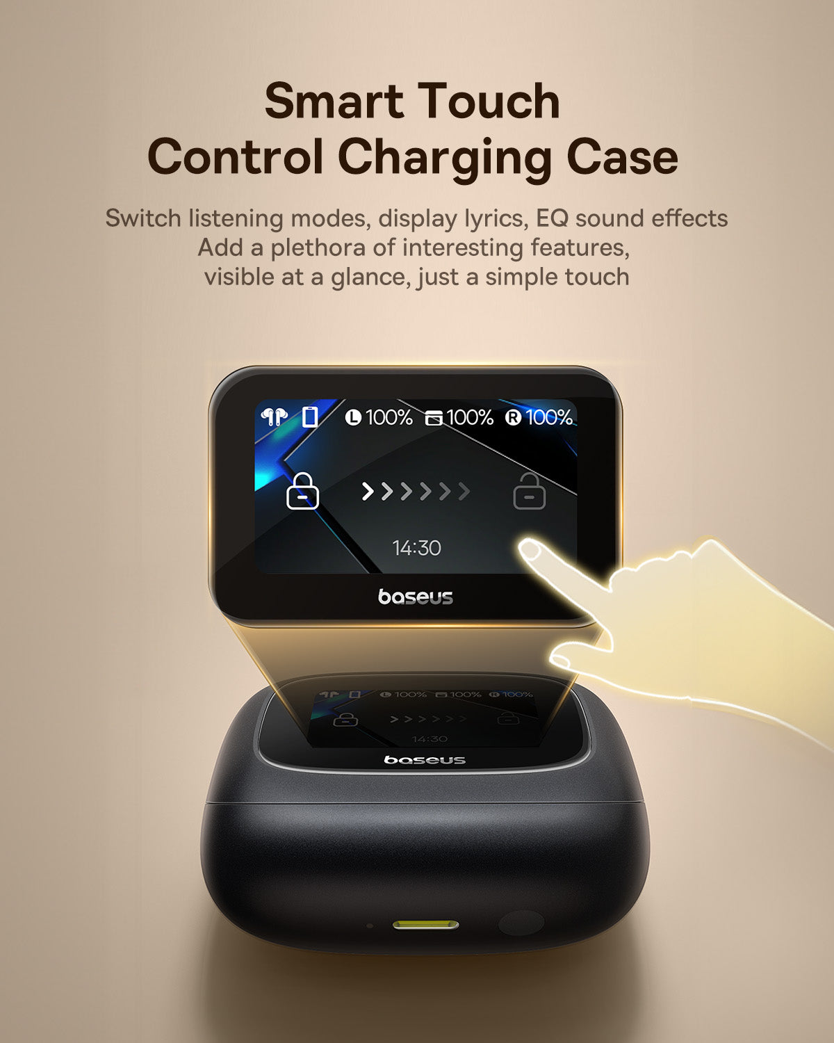 Baseus سماعات أذن لاسلكية حقيقية من نوع Bowie M2s Ultra - A00074101123-00 - أسود