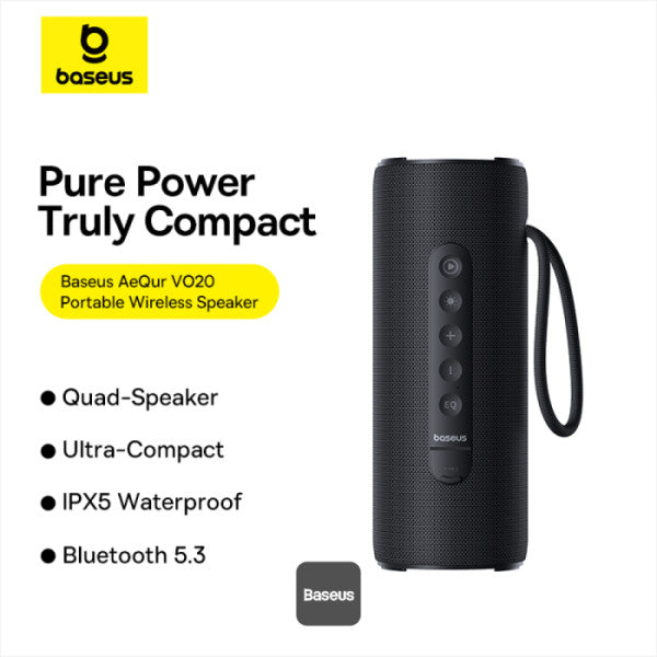 Baseus VO20 Portable Speaker – Black