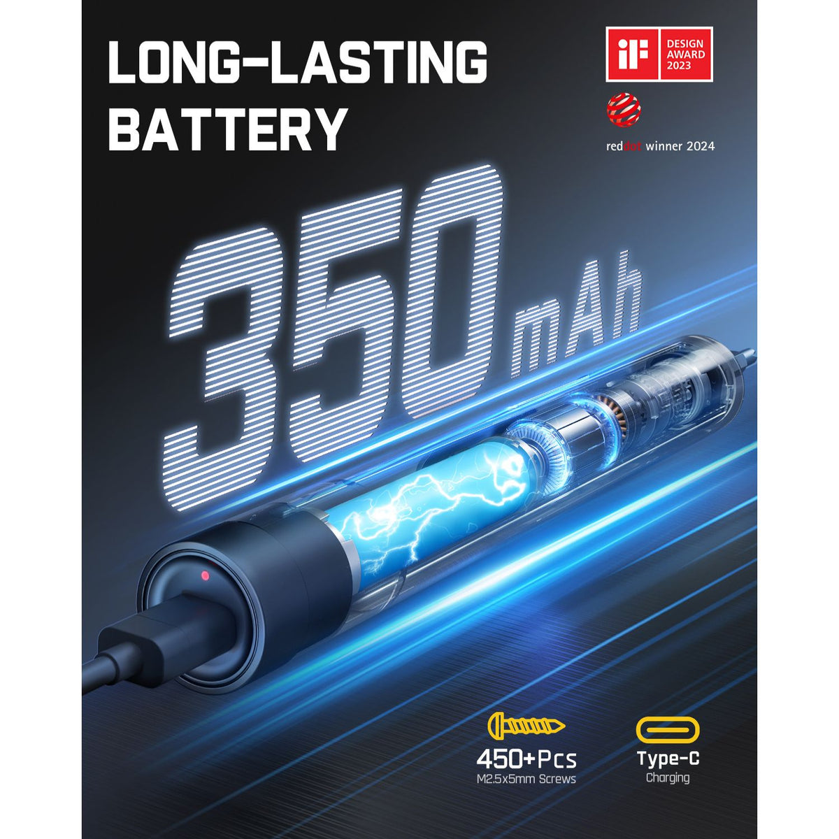 Fanttik NEX E1 MAX Precision Electric Screwdriver Kit - Gray