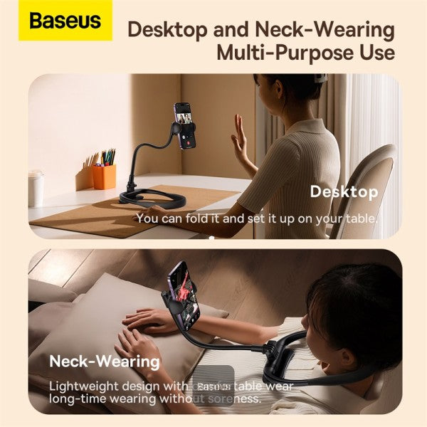 Baseus ComfortJoy Neck Phone Holder – Black