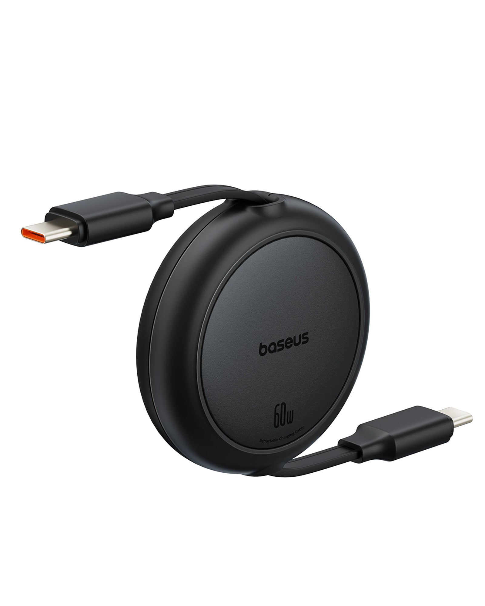 Baseus Free2Pull Mini 1m USB-C to USB-C 60W Charging Cable - P10364500111-01 - Black