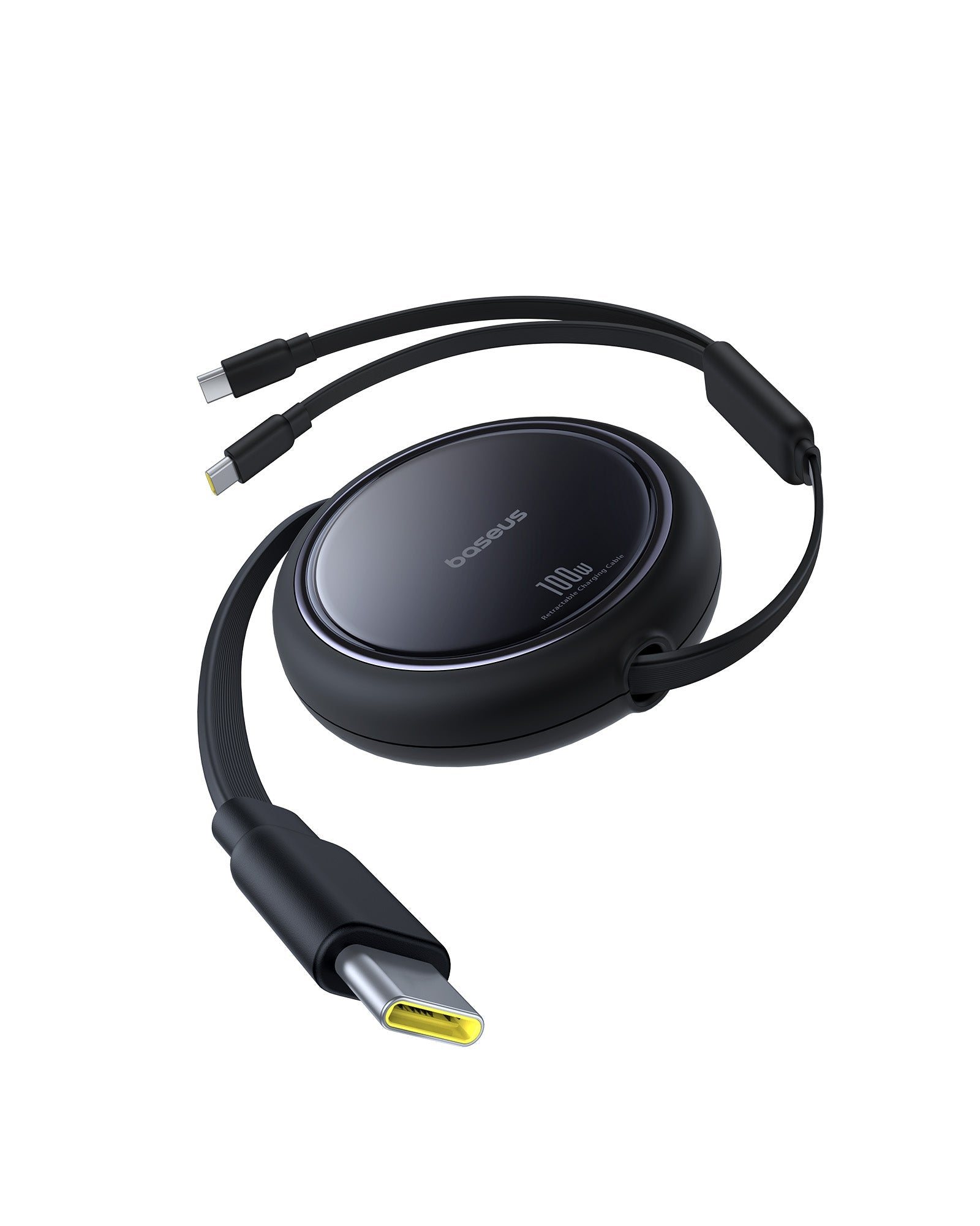 Baseus Bright Mirror 2-in-1 Type-C to C+C 1m Fast Charging Cable 100W - P10318602111-00 - Black