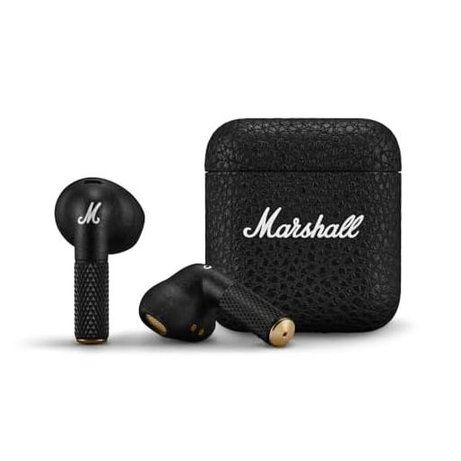MARSHALL MINOR IV BLACK TRUE WIRELESS HEADPHONES-Black - MINOR IV BLACK