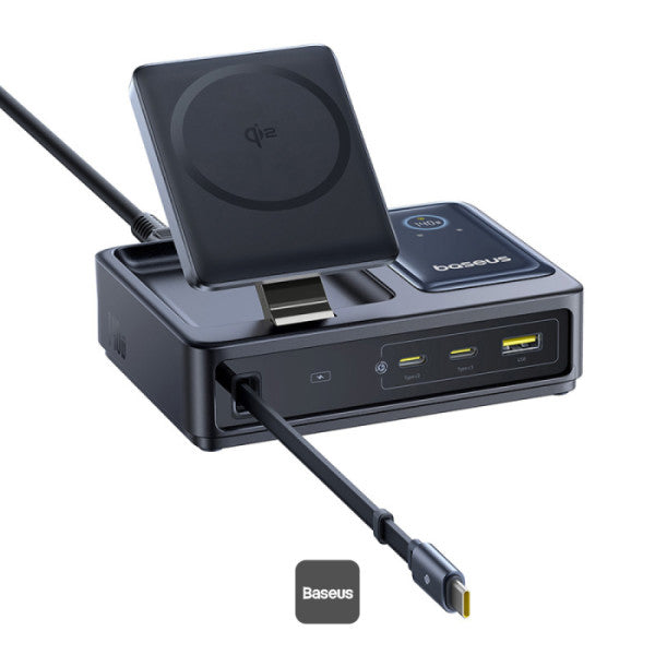 Baseus NOM 5-in-1 Desktop Charger – Black