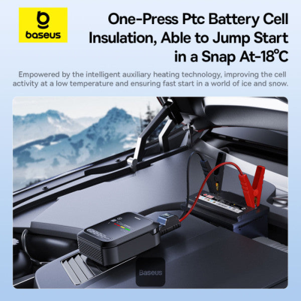 Baseus Super Energy 4-in-1 Car Jump Starter 1200A – Black