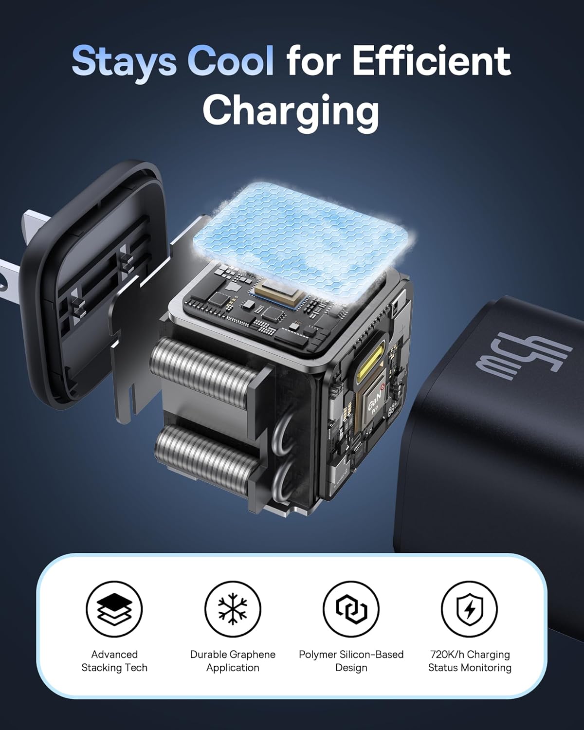 Baseus PicoGo AE11 GaN 45W Fast Charger – Black (UK)