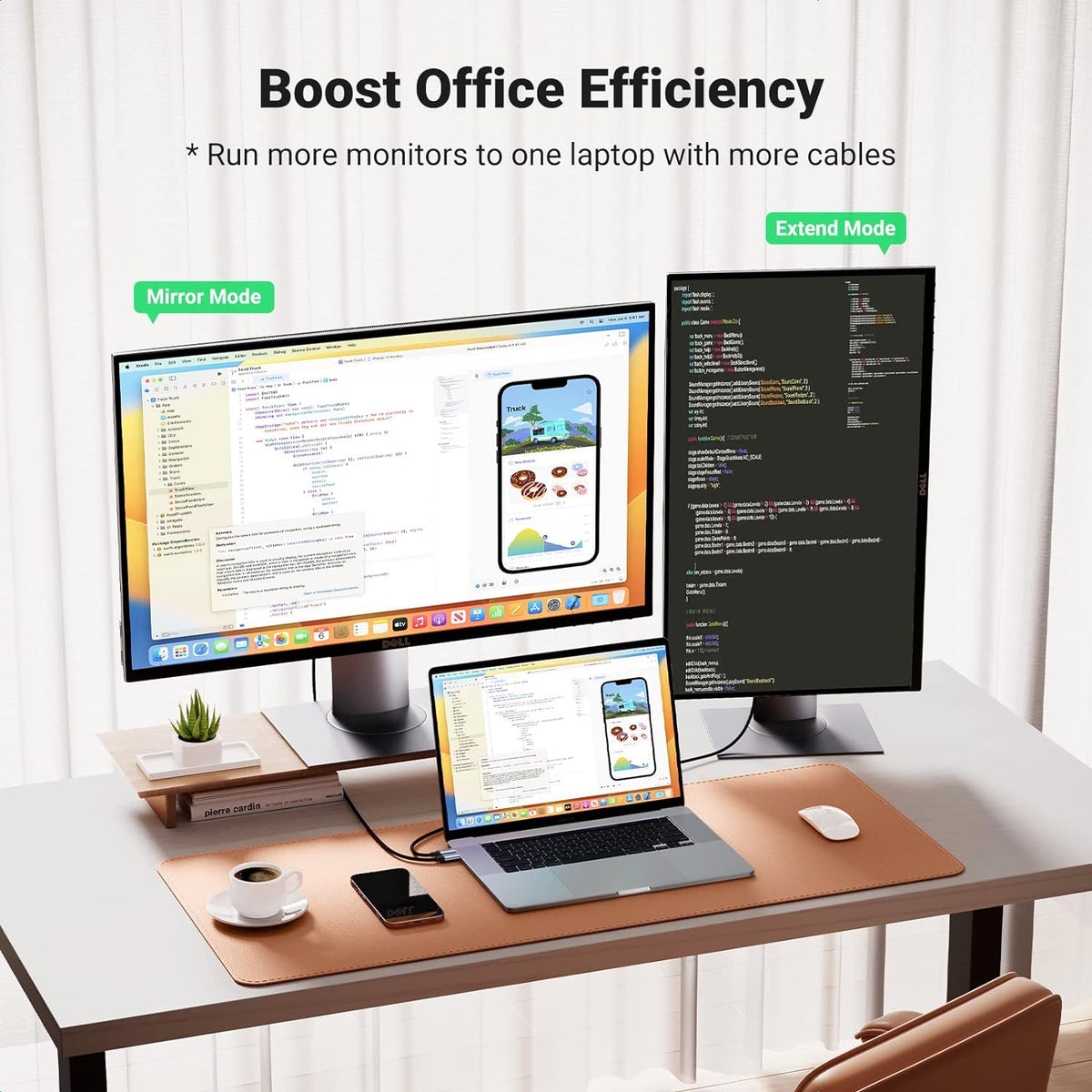 UGREEN كابل USB-C إلى HDMI بغطاء ألمنيوم 1.5 متر رمادي أسود - MM142
