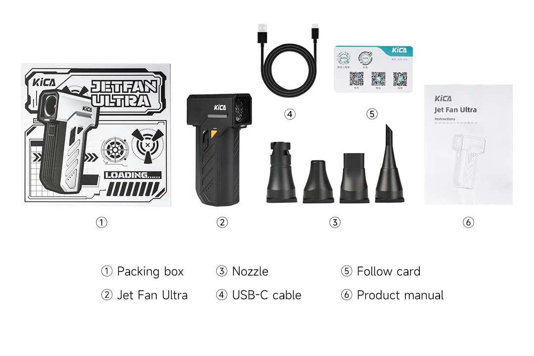 KiCA Jet Fan Ultra - Black