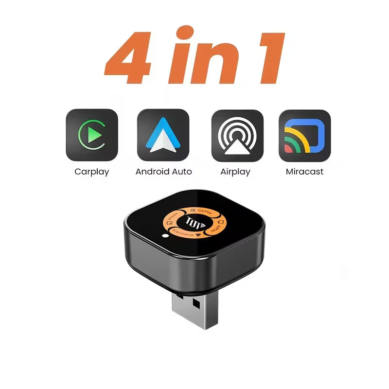JASCO Wireless CarPlay (4 in 1 Wireless Adapter) - Cosmic Orange