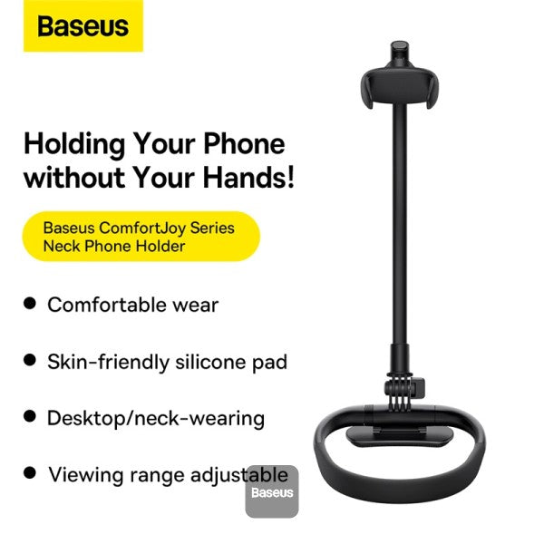 Baseus ComfortJoy Neck Phone Holder – Black