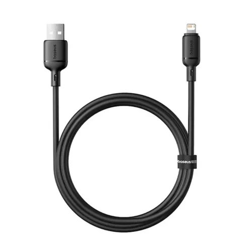 Baseus Silky 1m USB-A to Lightning Fast Charging Cable – Black