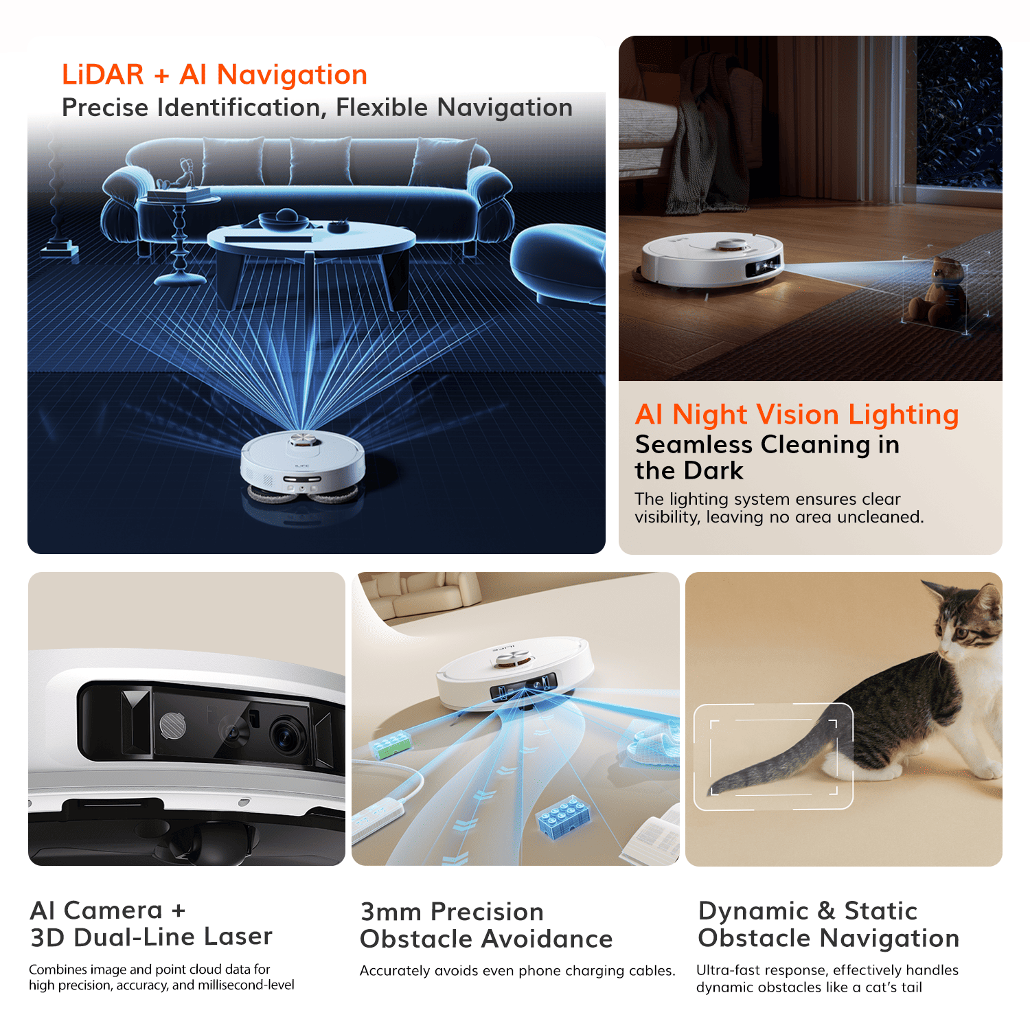 ILIFE T60s Robotic Vacuum Cleaner - White