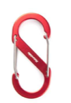 Naturehike S Type Aluminum Alloy Hook - Red 1PC (Large)