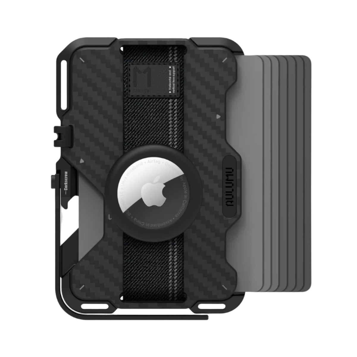 AULUMU G03 Multi-Tool Magnetic Metal Wallet Carbon Cover - Carbon Fiber