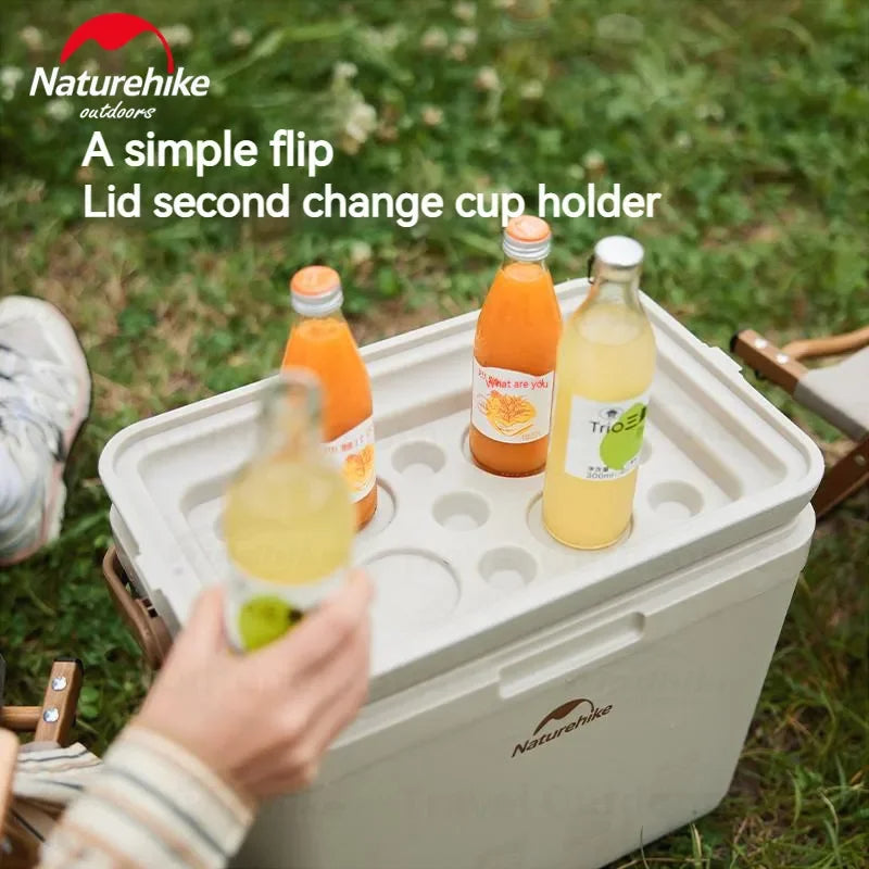 Naturehike Lamando 24H Outdoor Antibacterial Cooler Box - Beige Grey (24L)