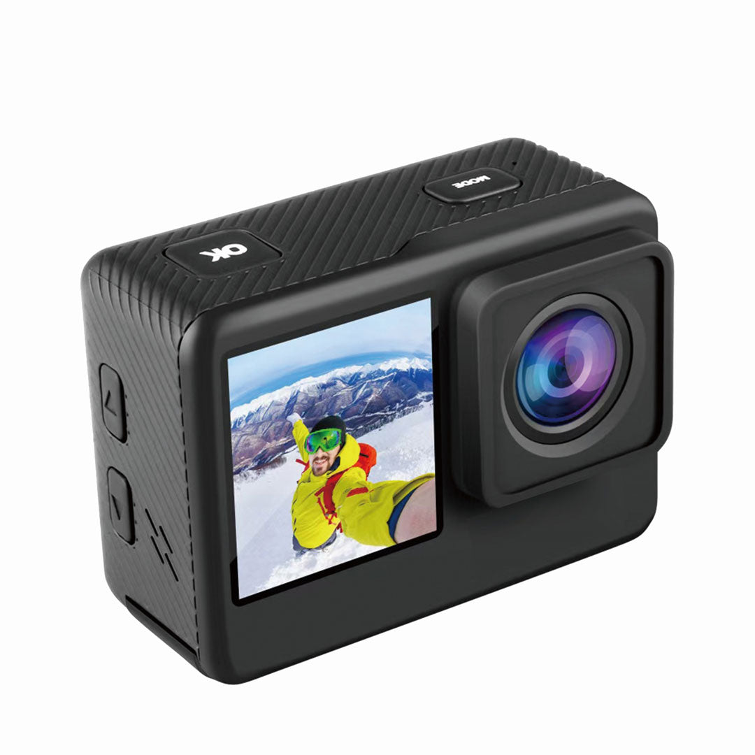 Porodo Lifestyle UHD Dual Display Action Camera - PD-4KACAM-BK