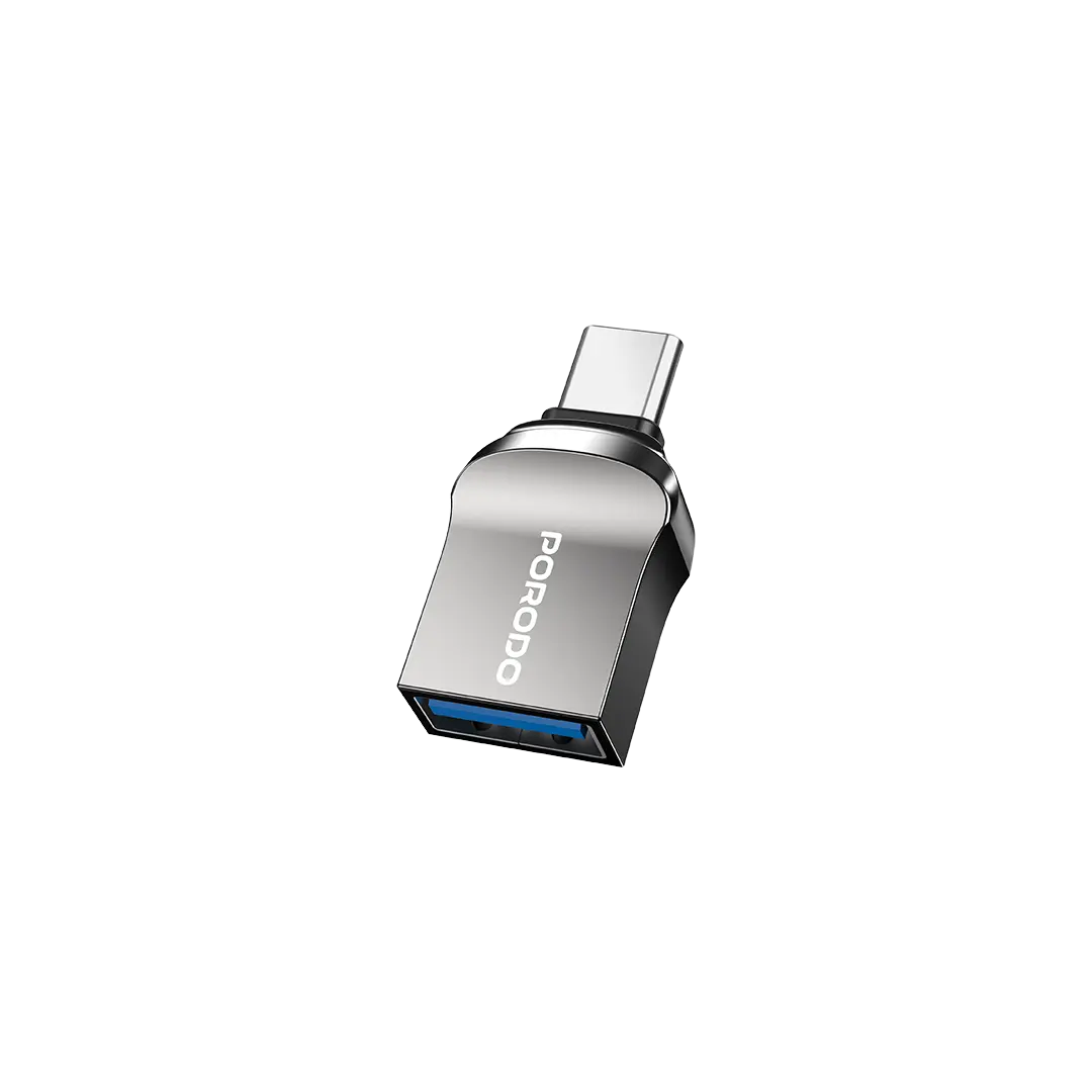 Porodo OTG Adapter - Zinc Alloy - PDCBL0023BK