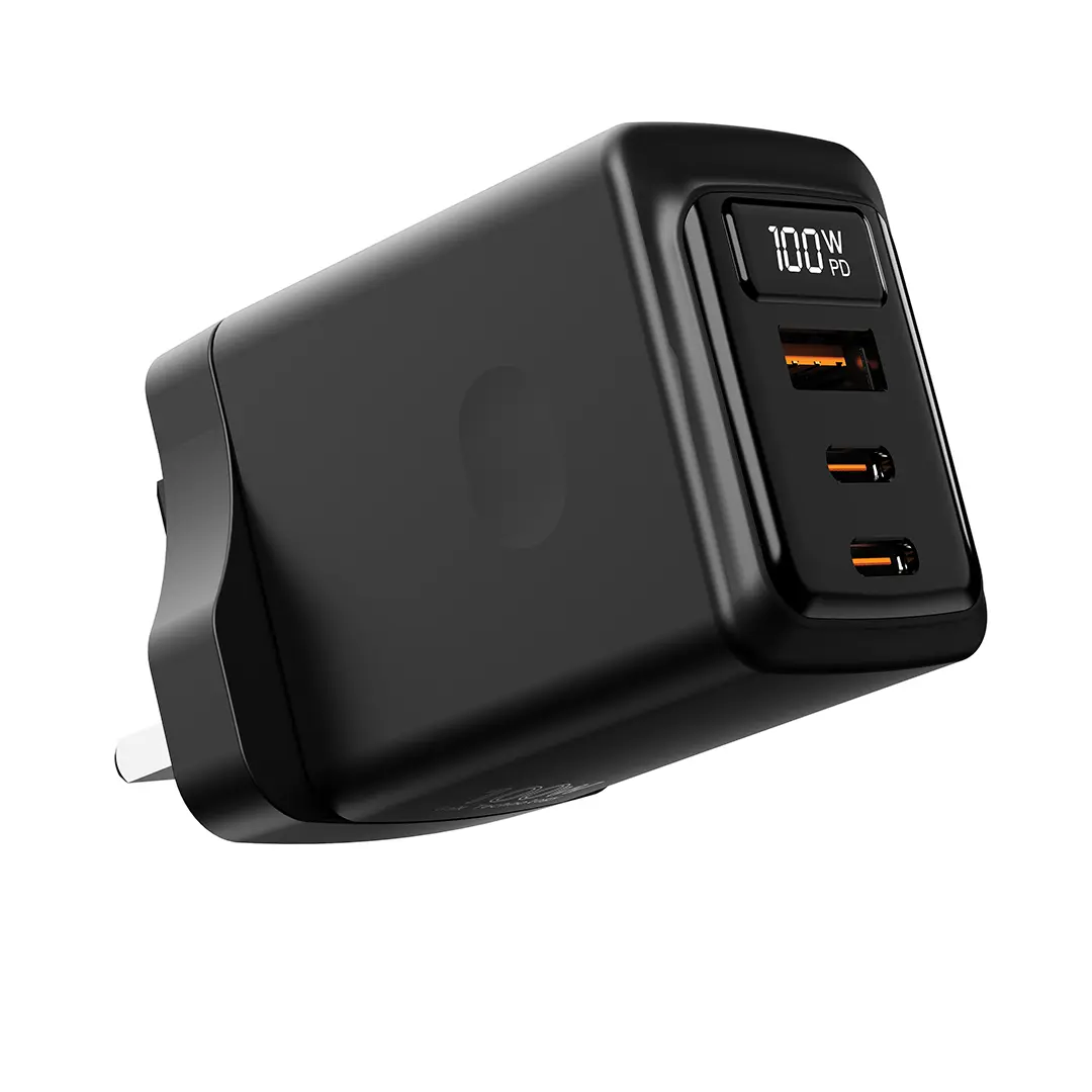 Porodo GaN 100W Multi-Port Wall Charger - PDFWCH073CBK