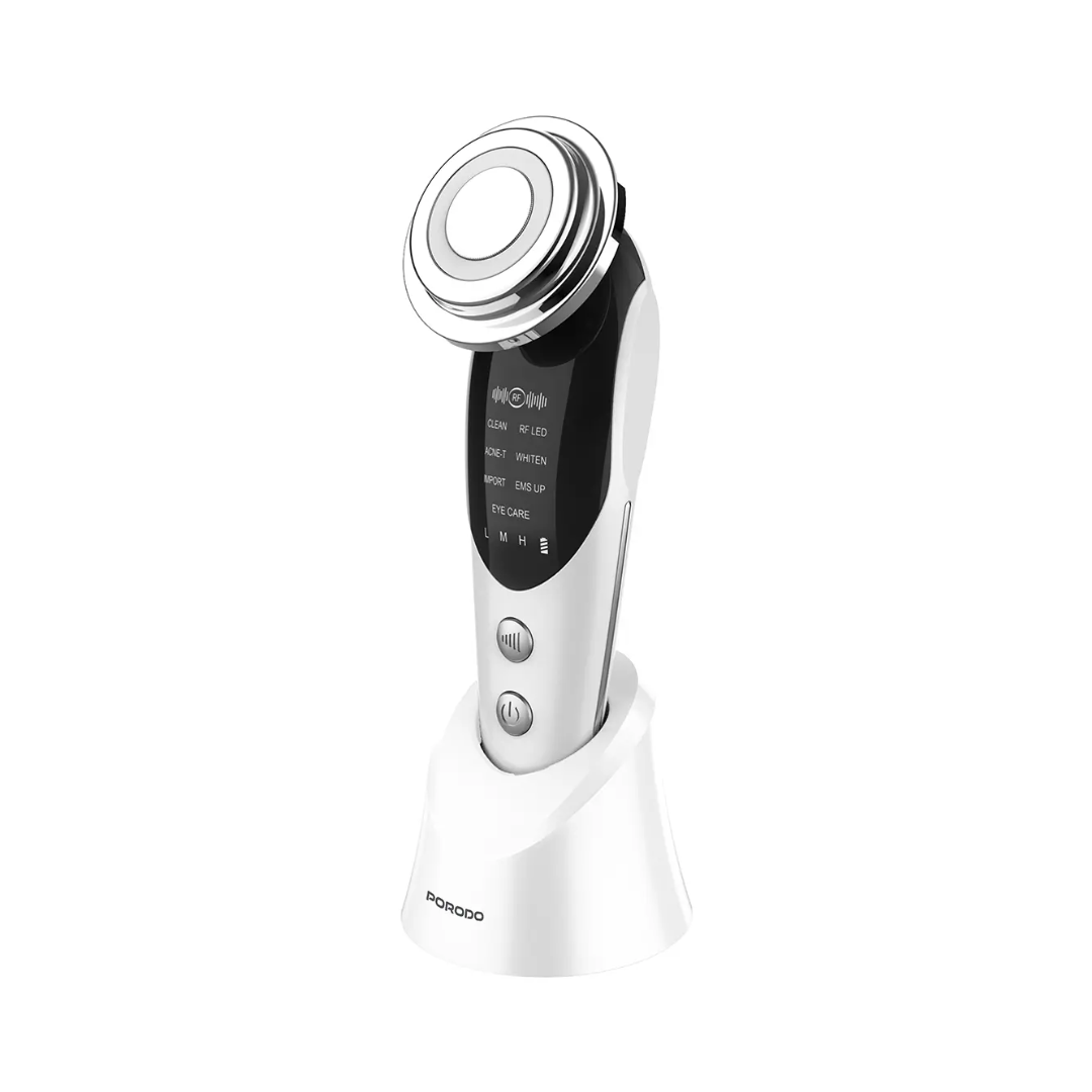 Porodo 7-In-1 Microcurrent Facial Massager - PDKFSTM9907WH