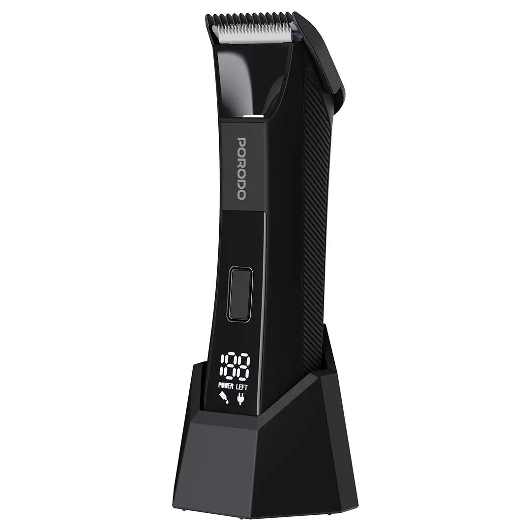 Porodo Lifestyle Ceramic Blade Grooming Trimmer with Digital Display - PDLFST8126BK