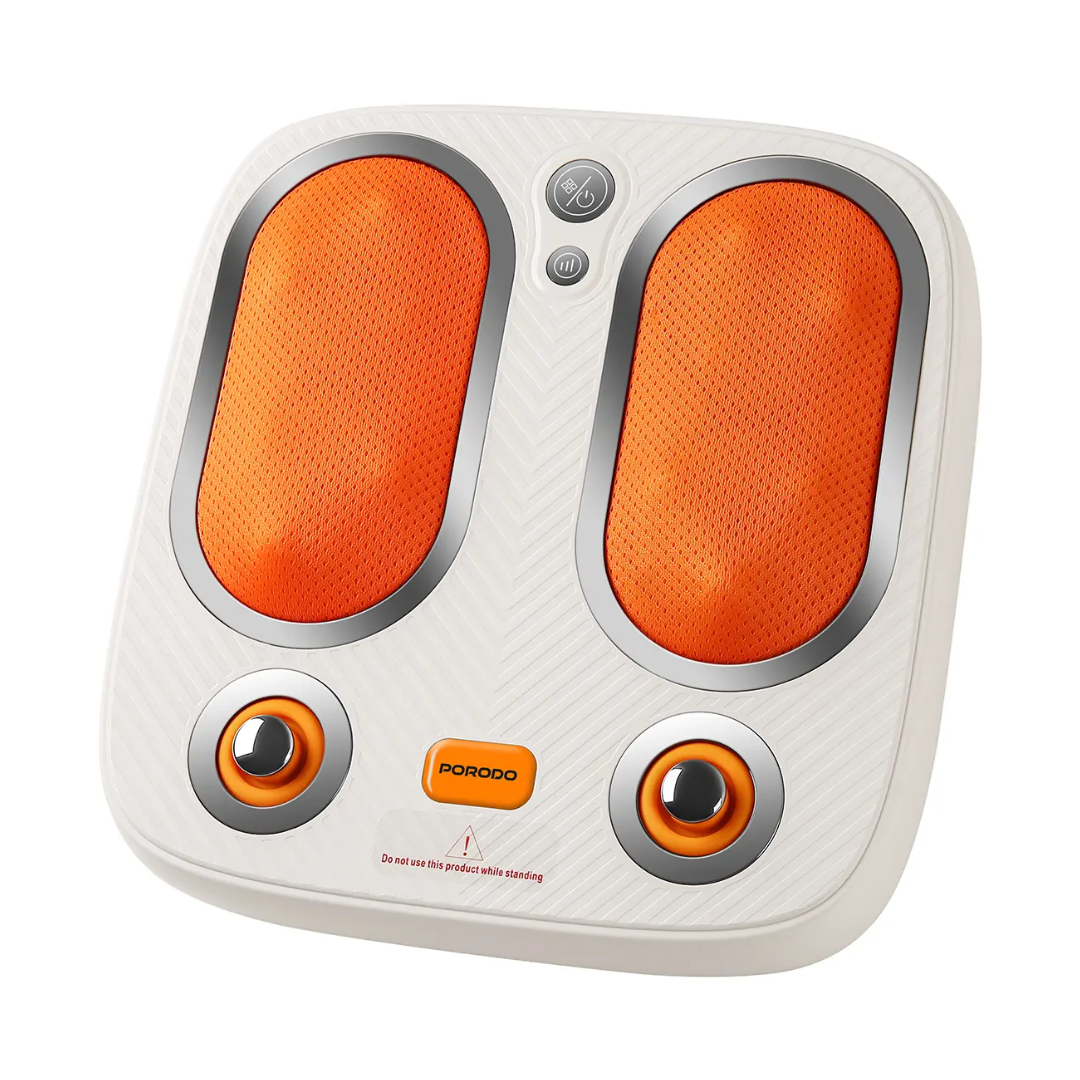 Porodo Lifestyle Cordless Heated Foot Massager Tapping & Kneading Therapy - PDLFSTZMF026WH