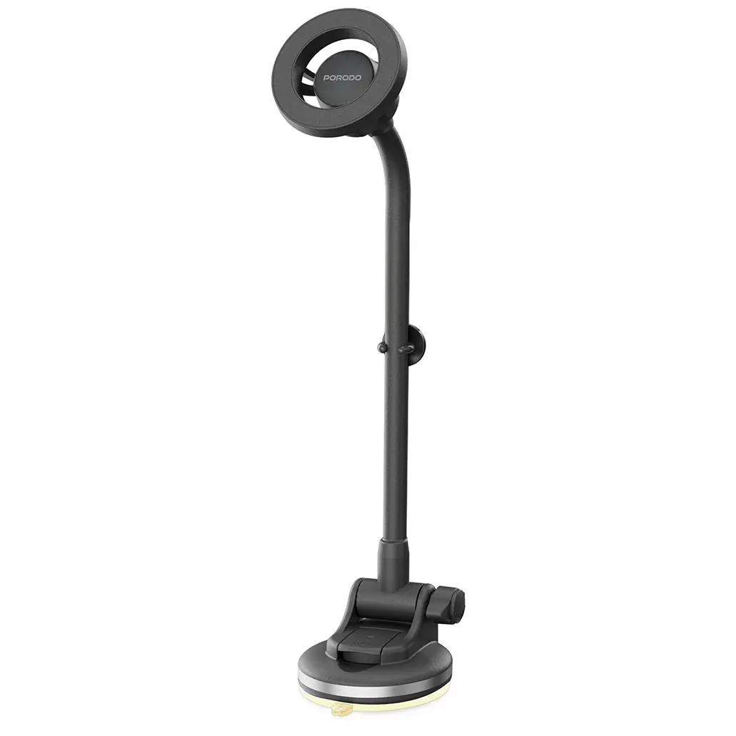 Porodo Vindex Magnetic Car Mount
with Extended Flexible Pole - PDMCPH68BK