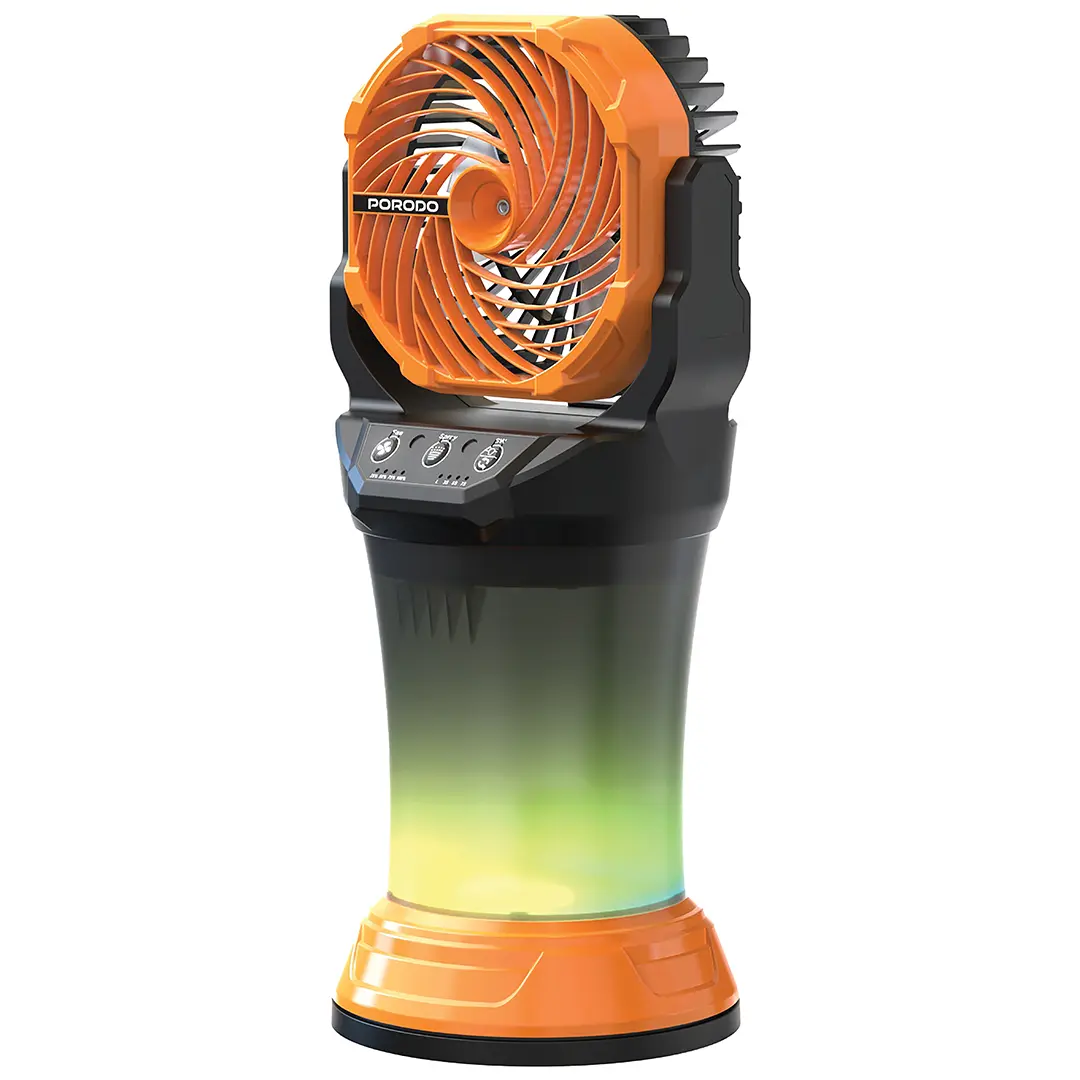 Porodo Fresh Pulse Portable Misting Fan - PDMDX65OGBK