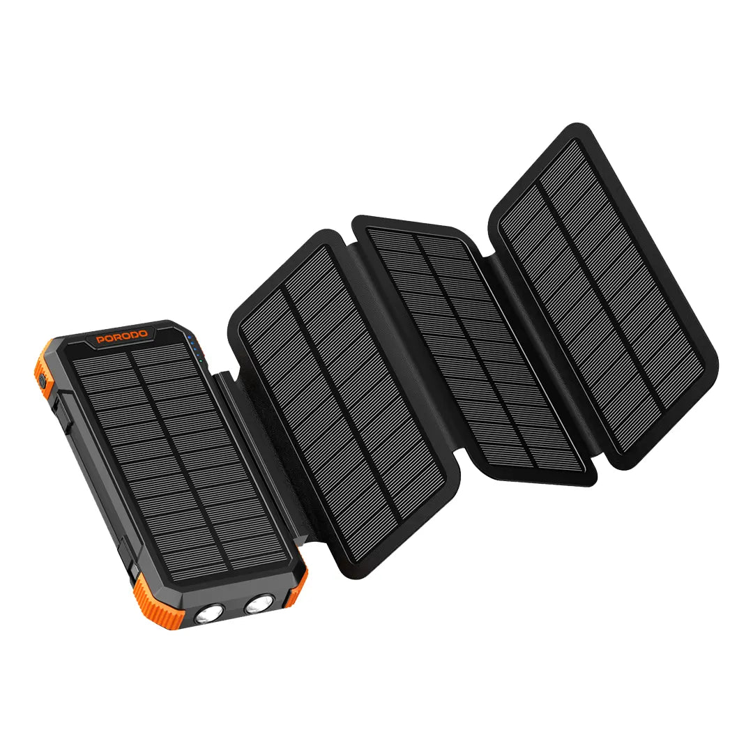 Porodo Power Bank PB070 20000mAh 4-Panel Solar - PDPBFCH070BK