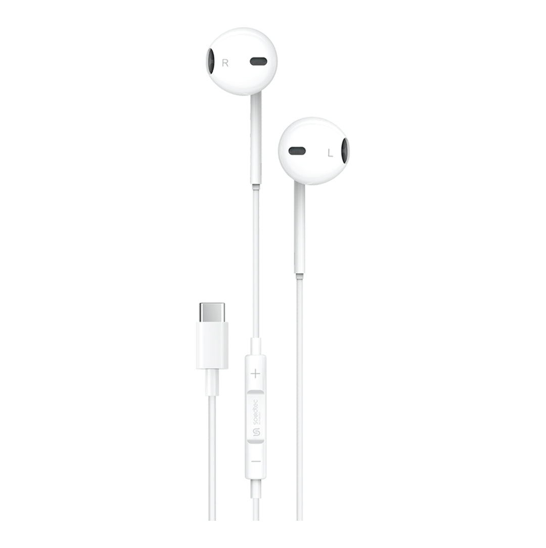 Porodo Soundtec Type-C Stereo Earphone - PD-STCEP-BK