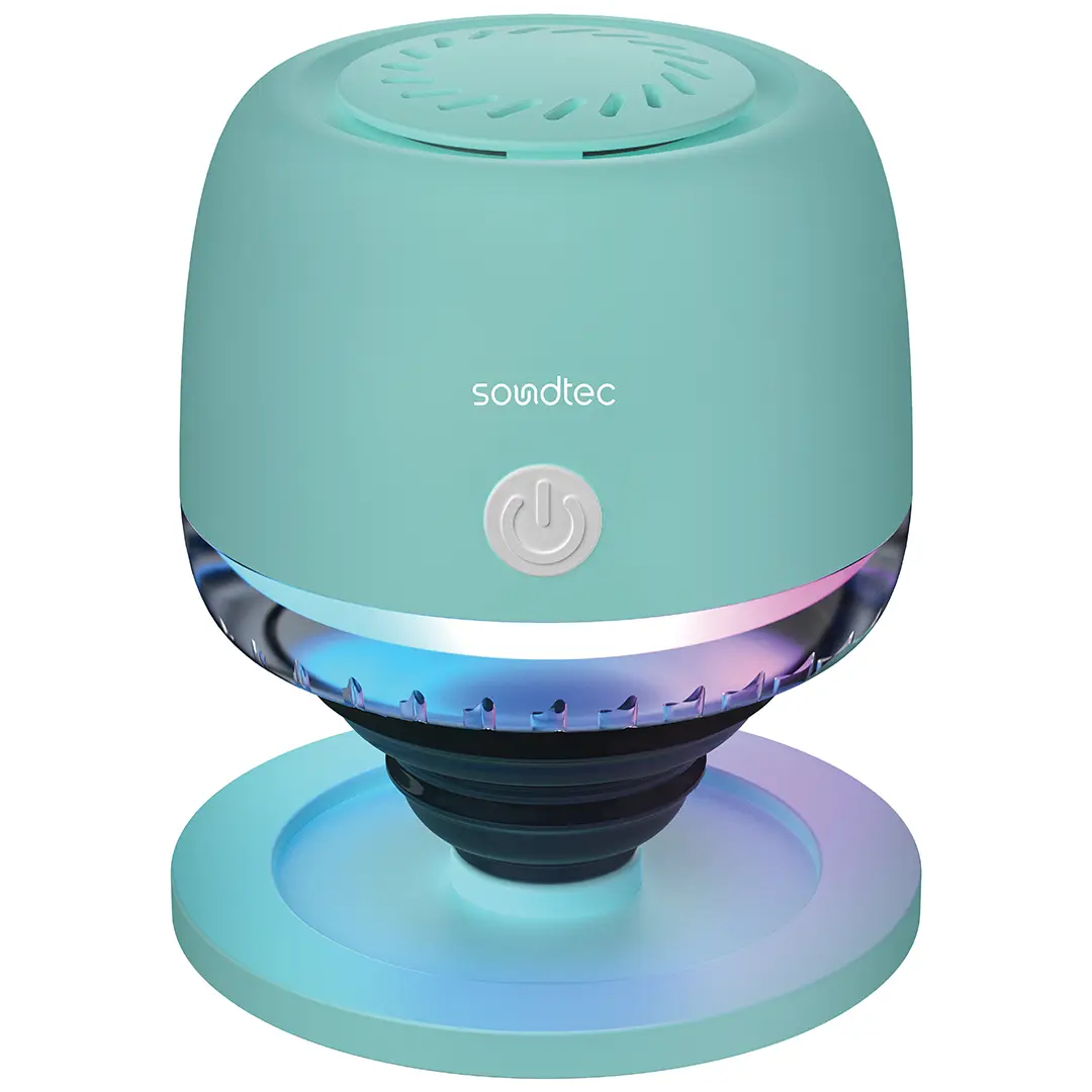 Porodo Soundtec Snap Vibe Magnetic RGB Mini Speaker - PDSTRWMBK