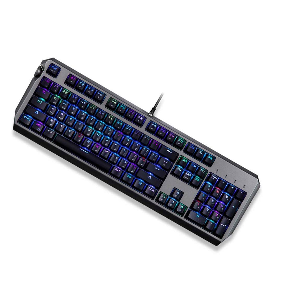 Porodo Gaming Mechanical Gaming Keyboard High-Grade Metal Build - PDX219-RSW