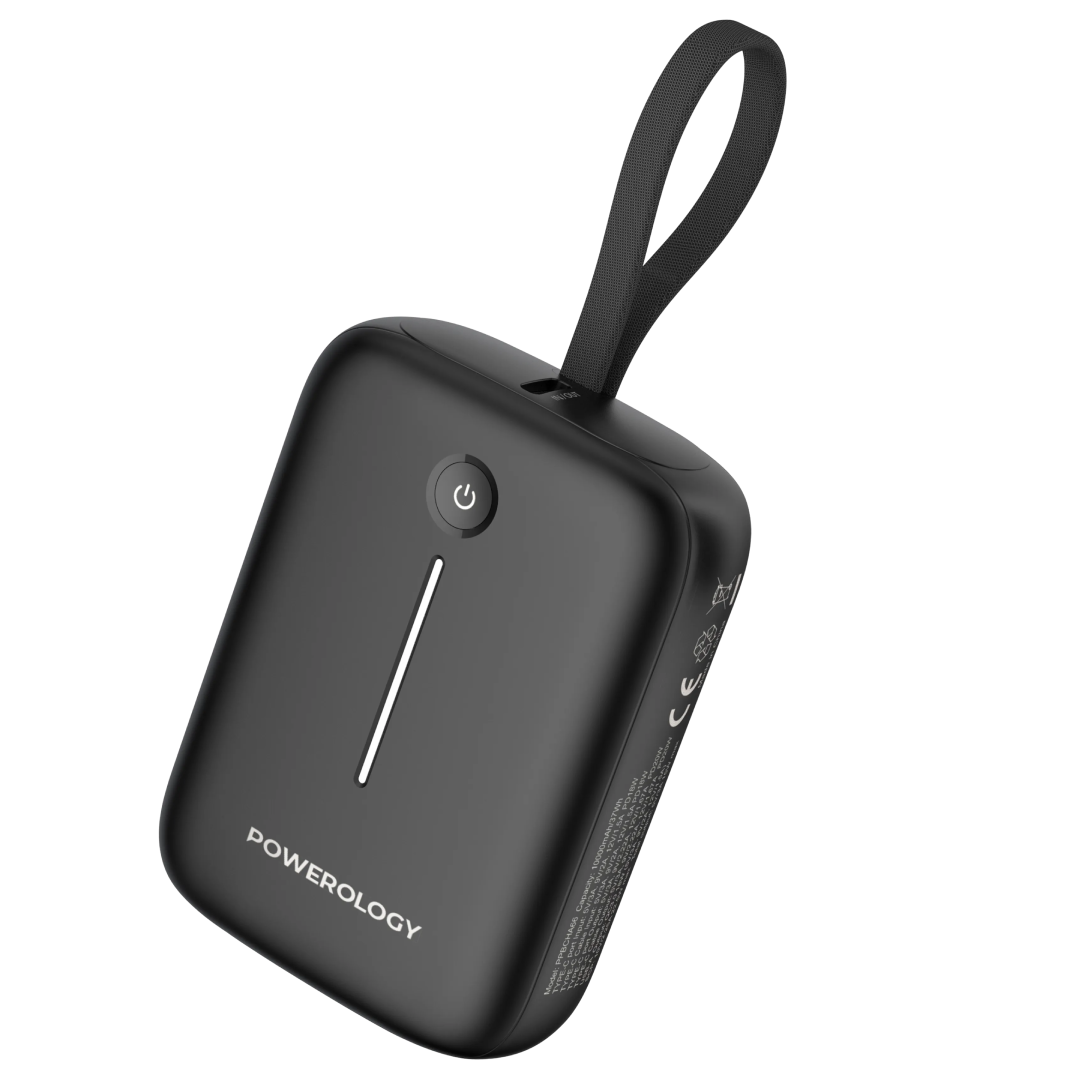 Powerology 10000mAh Power Bank - PPBCHA66-BK - Black