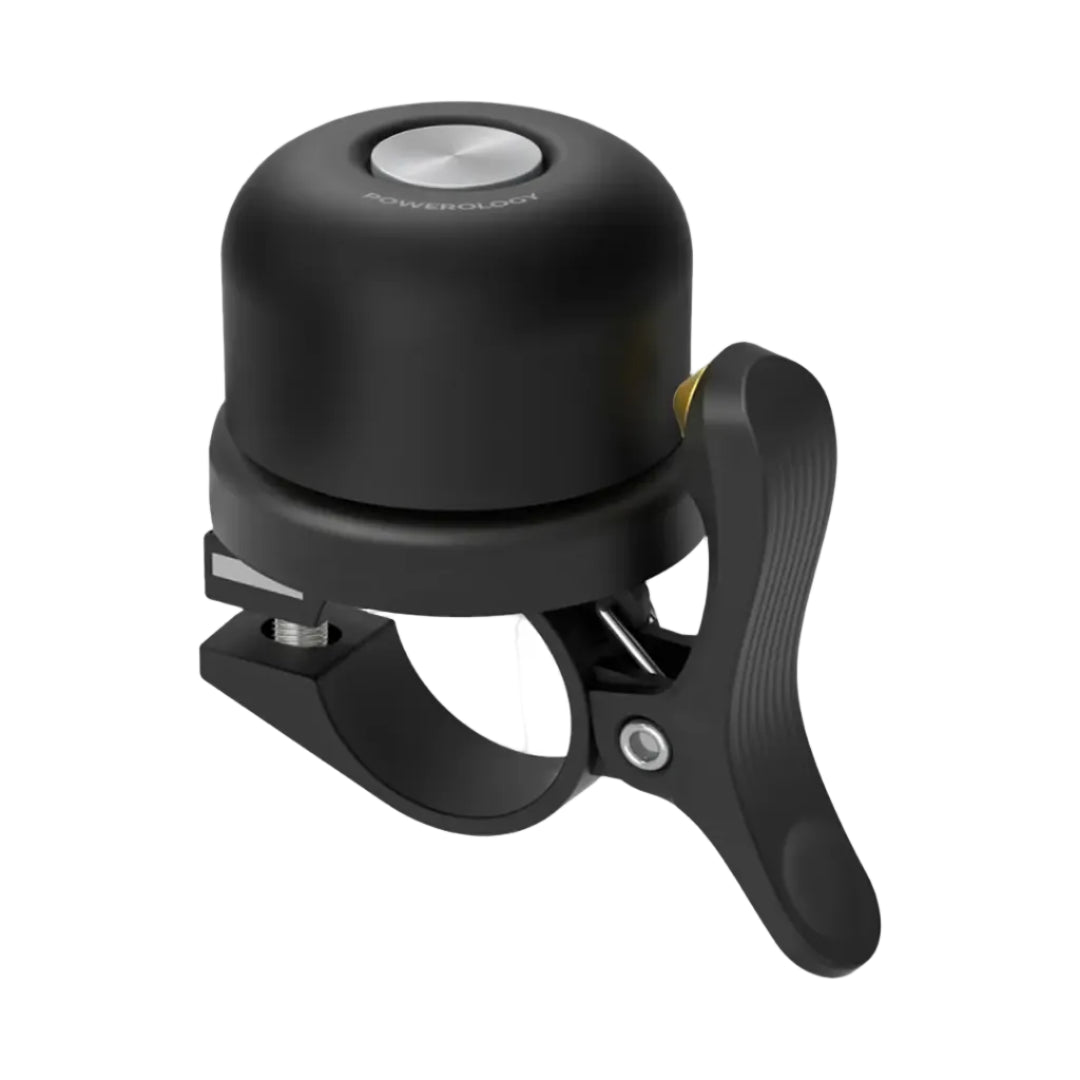 Powerology Bicycle, Scooter Bell With Airtag Mount - PPBCHAX3 - Black