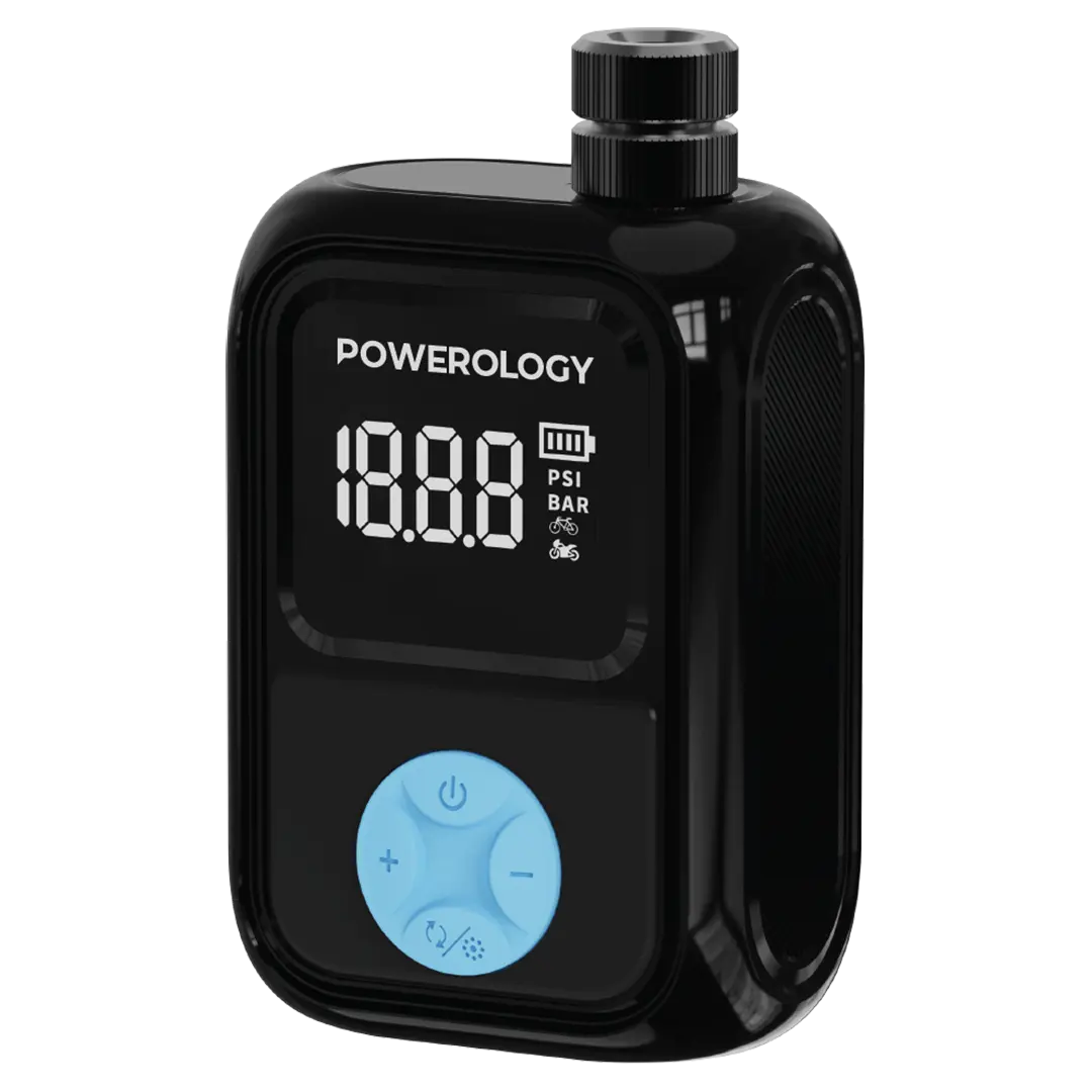 Powerology Portable Electric Tire Inflator - PSM018 - Black
