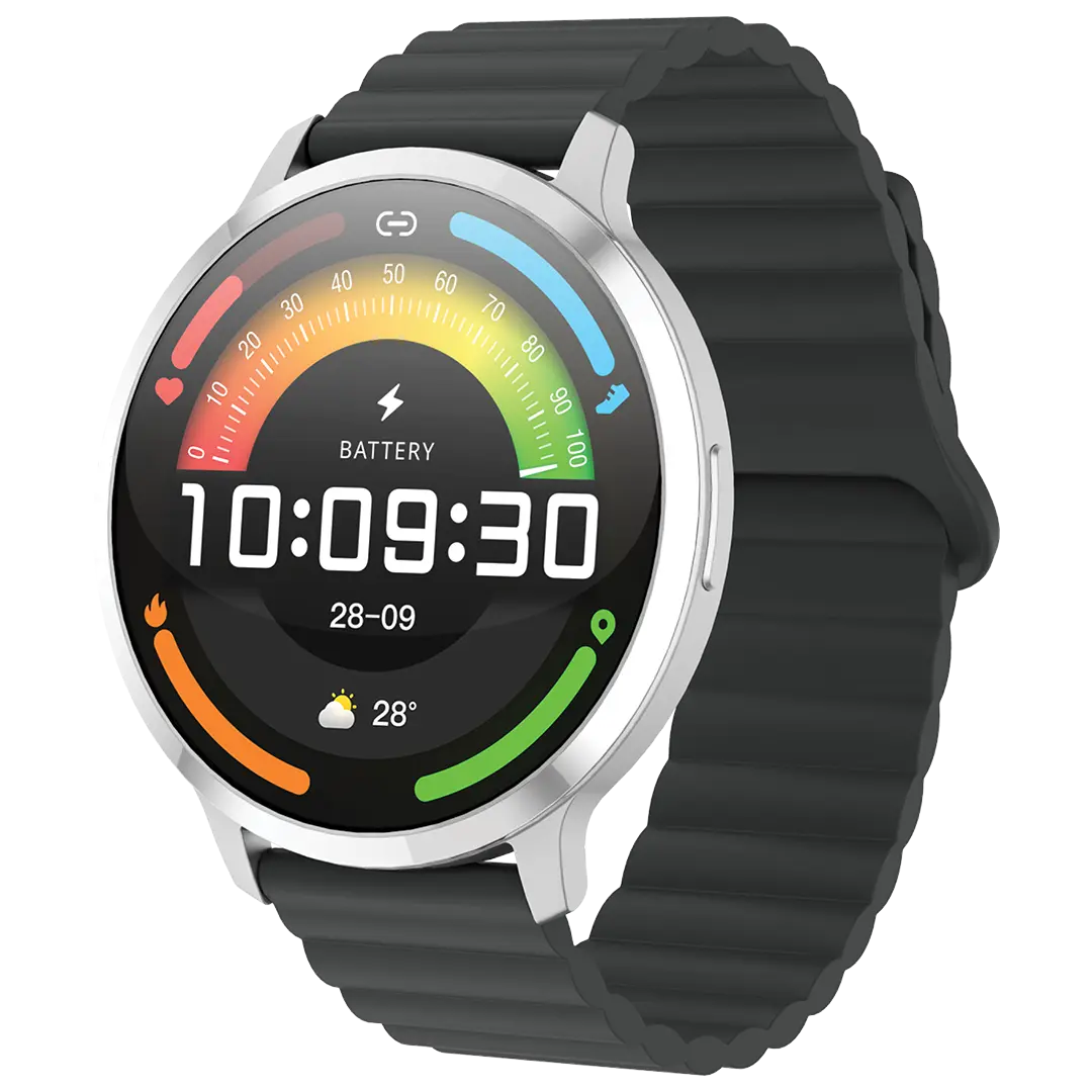 Powerology Aura Smart Watch 1.73" Display - PSWASW1801SL - Silver