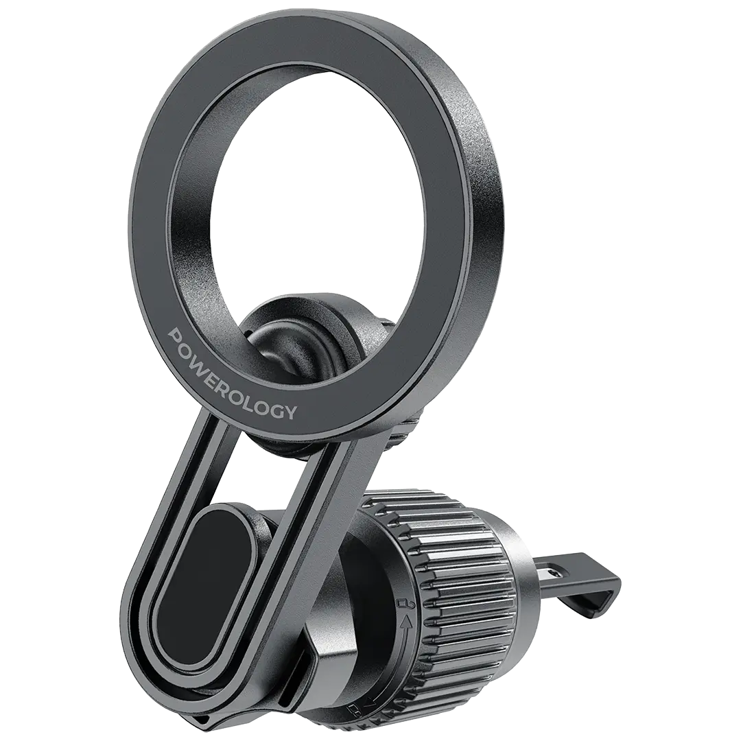 Powerology SnapMount MagSafe Car Holder - PWS6M09BK - Black