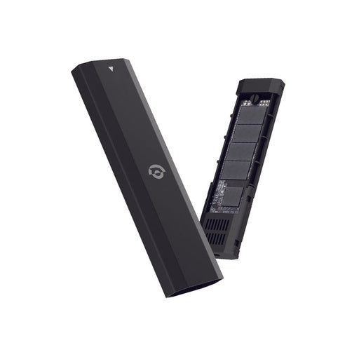 Powerology محرك أقراص SSD محمول ثنائي البروتوكول بسعة 512 جيجابايت، سرعة نقل بيانات فائقة - PWSSD512BK - أسود