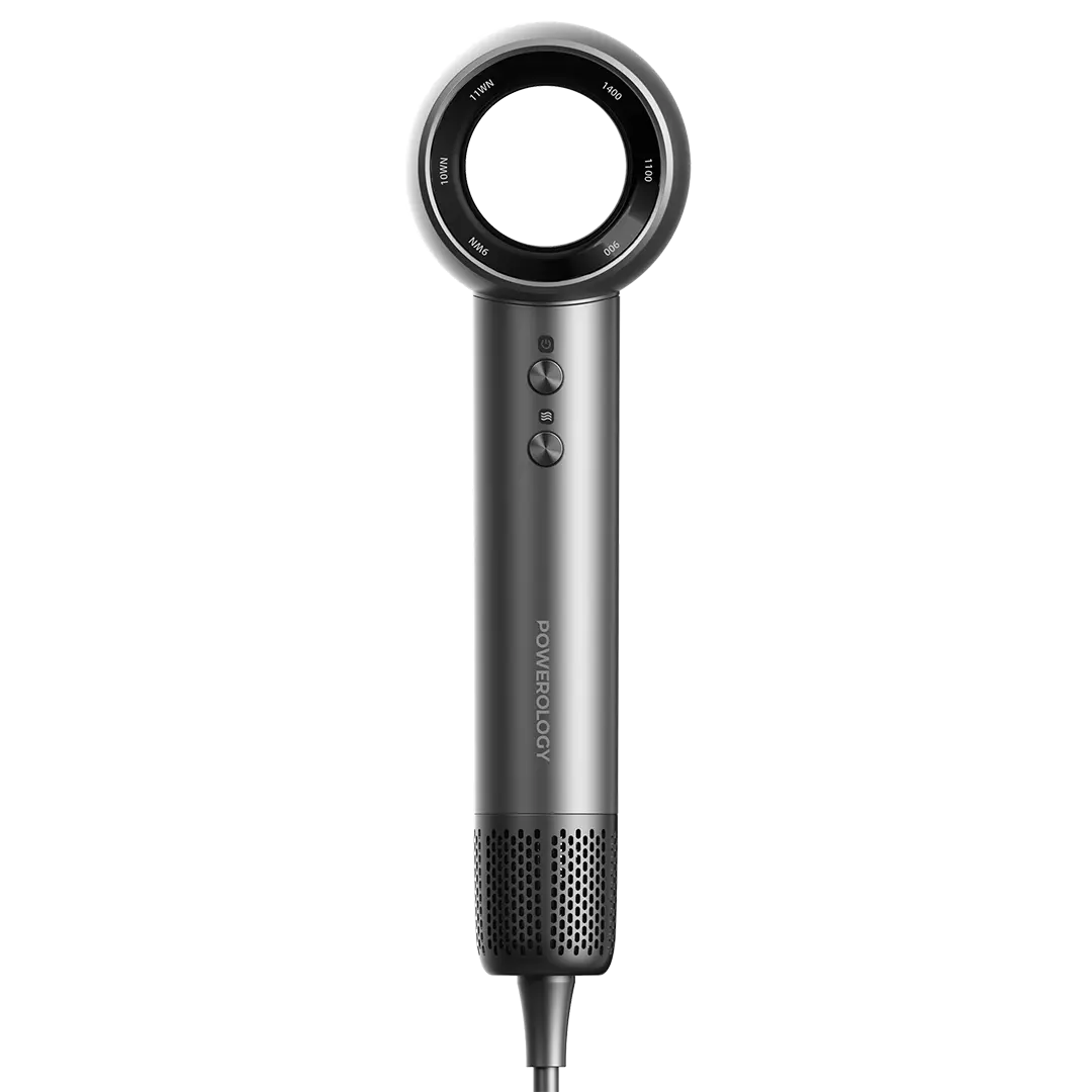 Powerology lonFusion Hot & Cold Hair Dryer - PXMLV10GR - Gray