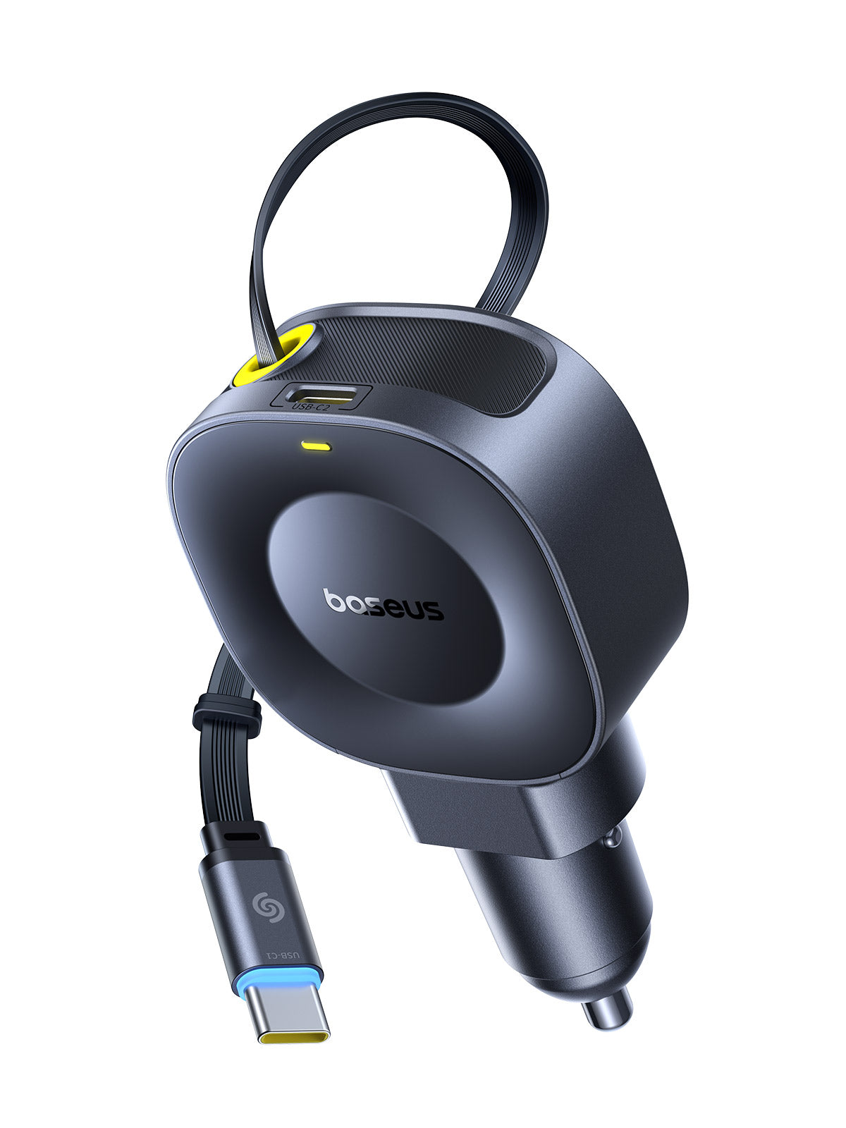 Baseus PrimeTrip VR2 Car Charger with Retractable Cable C+C 45W - Cosmic Black