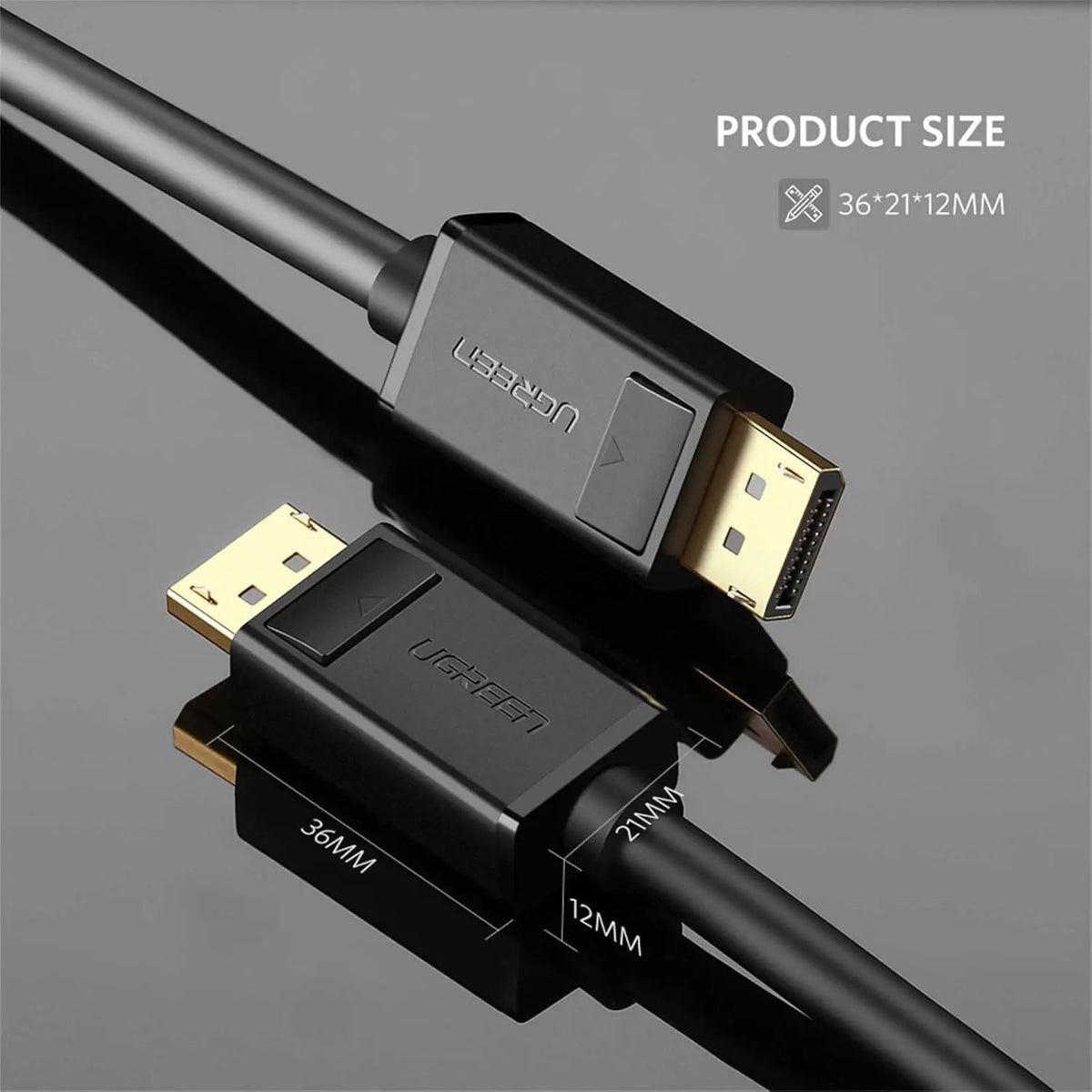 UGREEN كابل DisplayPort بطول 2م (أسود) - DP102