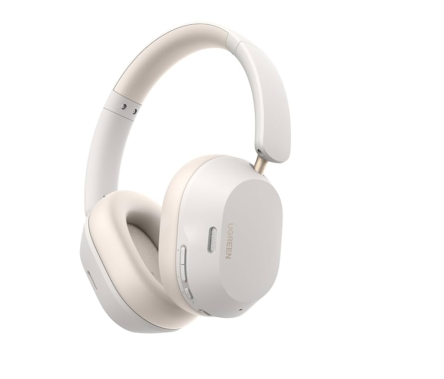UGREEN HiTune Max5c Hybrid Active Noise-Cancelling Headphones White HP203